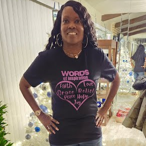 Purple Heart on Balck T-Shirt