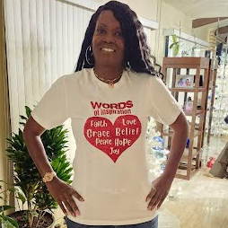 Red Heart on White T-Shirt